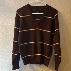 VTG Youngbloods Brown Striped Sweater size small